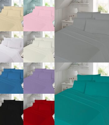 Flannelette Flat Bed Sheet 100_ Brushed Cotton